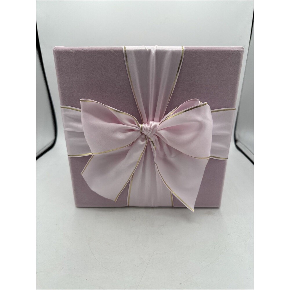 Papyrus Gift Box Pink Felt With Satin Bow Square - Picture 11 of 16